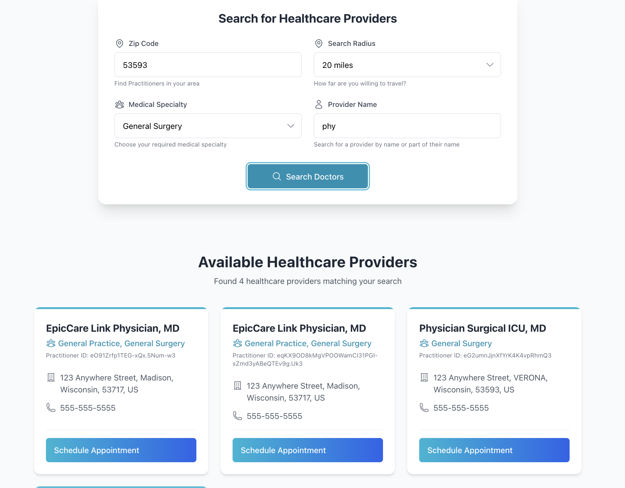 Practitioner Directory