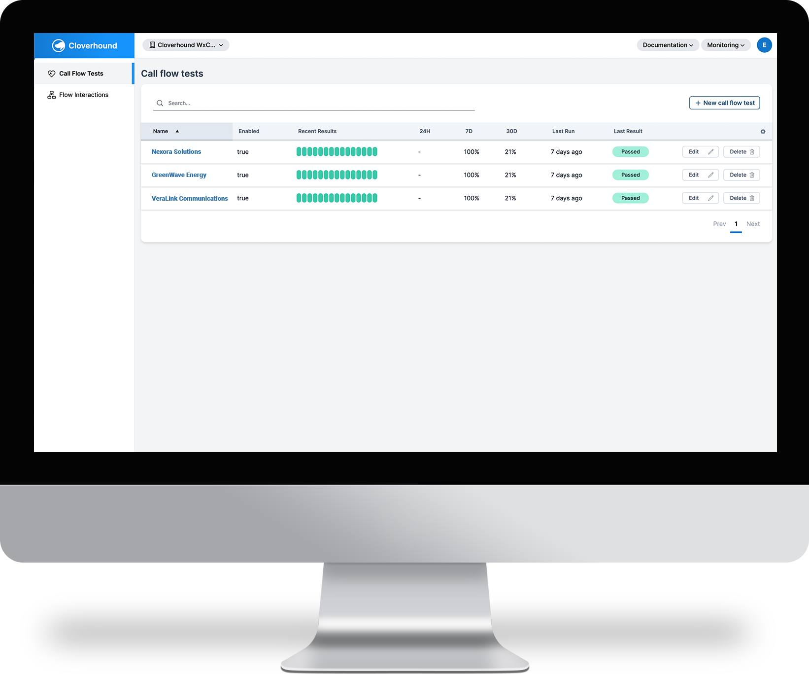 Monitoring Module interface